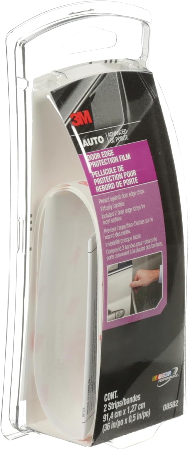 3M 08582 Door Edge Protection Film – 36" x 1/2" (2 mil Clear)