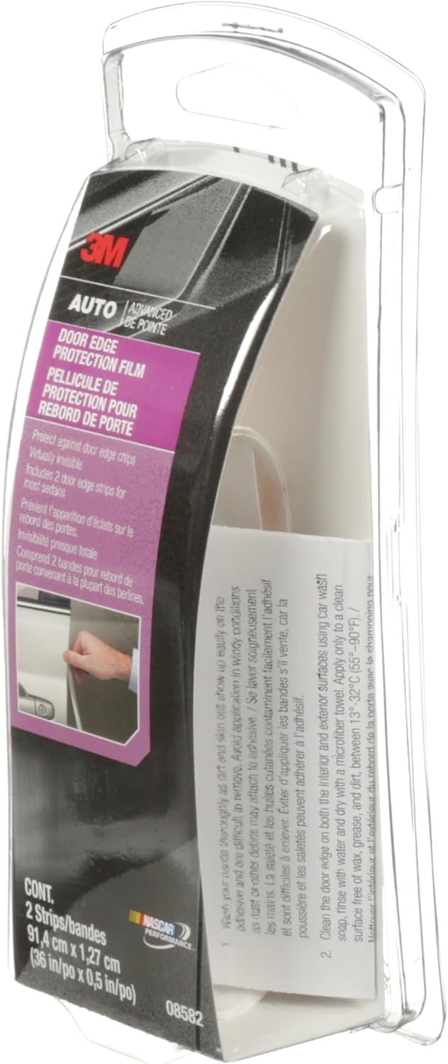 3M 08582 Door Edge Protection Film – 36" x 1/2" (2 mil Clear)