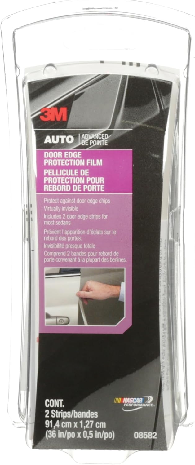 3M 08582 Door Edge Protection Film – 36" x 1/2" (2 mil Clear)