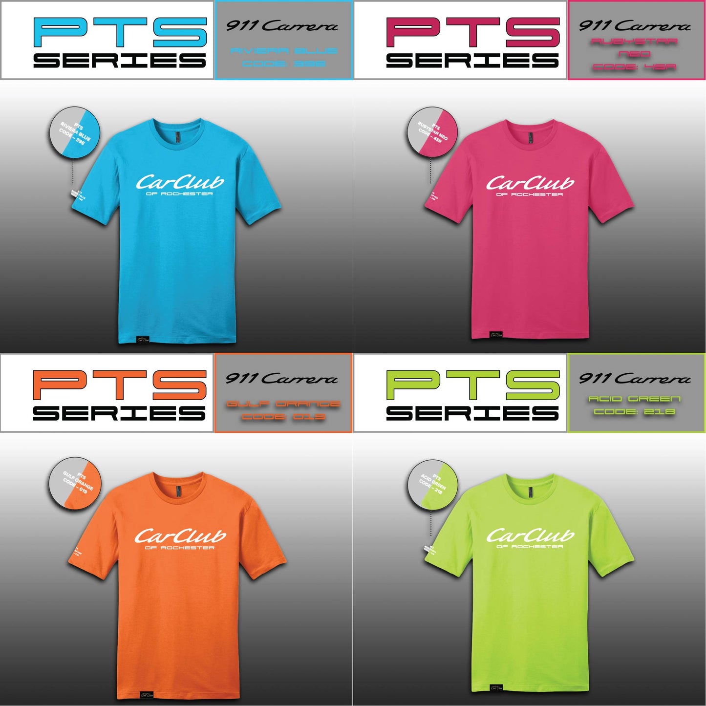 PTS Series: Porsche-Inspired 911 Color Drop | Car Club Tee (Limited Presale)