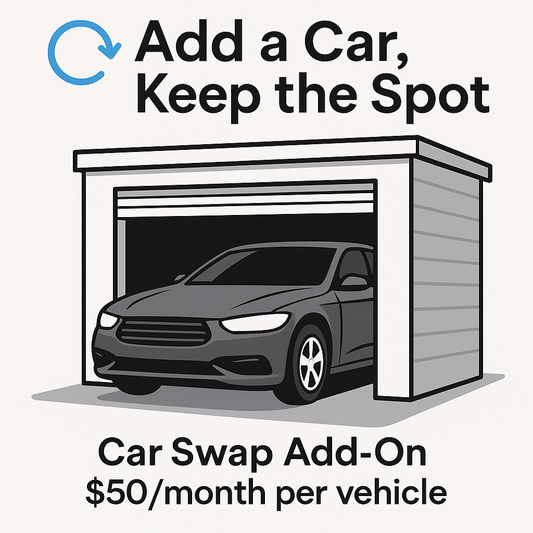 Add-A-Car upgrade your car storage membership agreement