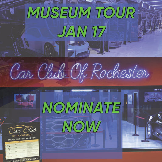 Car Club of Rochester Museum Ticket – Guided Tour