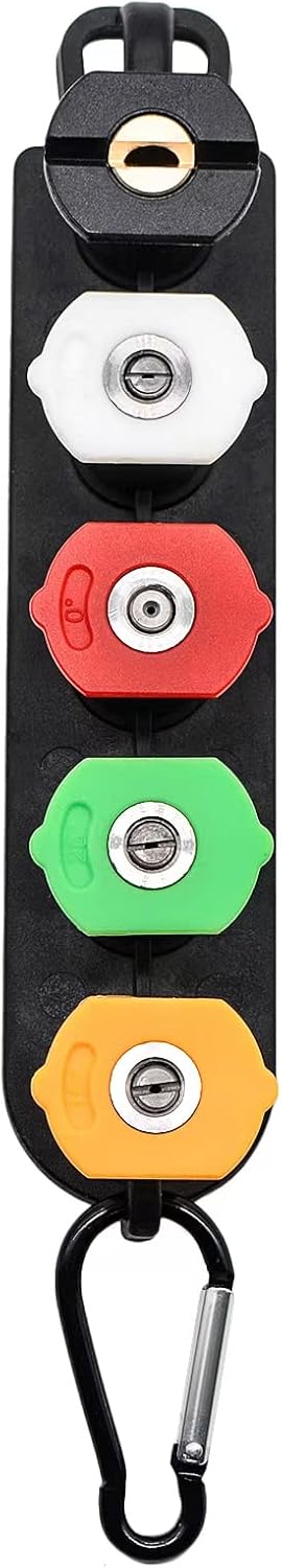 JetLine 5X Nozzle Kit – Quick Connect Tip Set with Holder, 4000 PSI