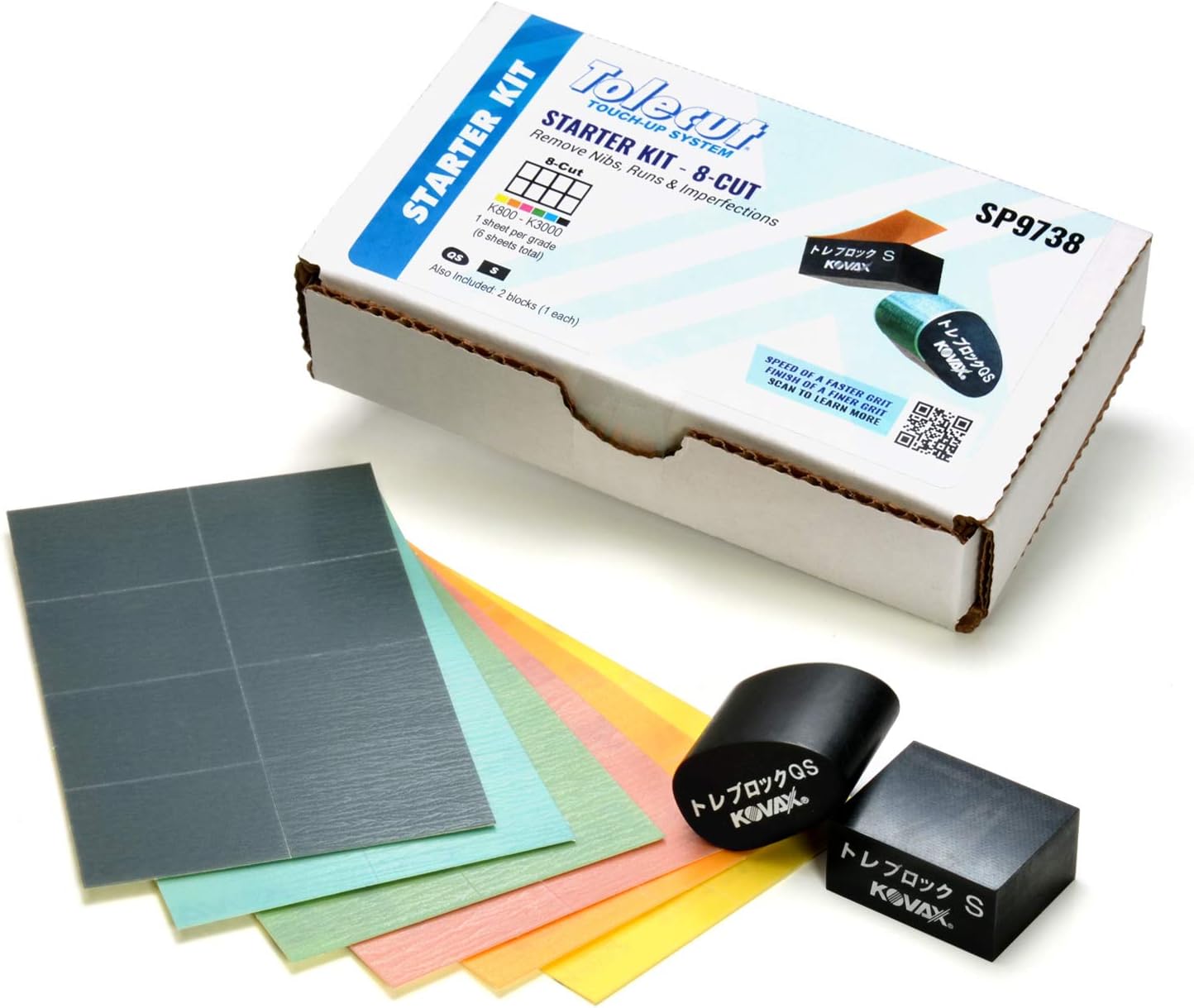 Tolecut 8-Cut Dry Sanding & Spot Repair Kit – Paint Defect Removal System (SP9738)