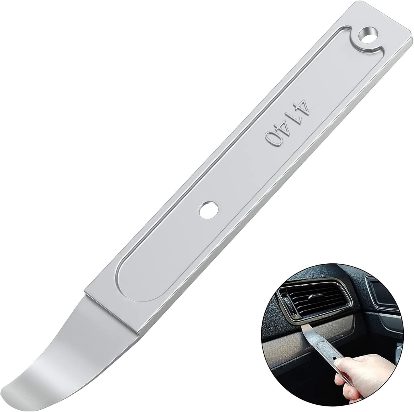 4140 Stainless Steel Mini Pry Tool – Pocket Trim Removal Bar for Interior & Exterior Auto Work