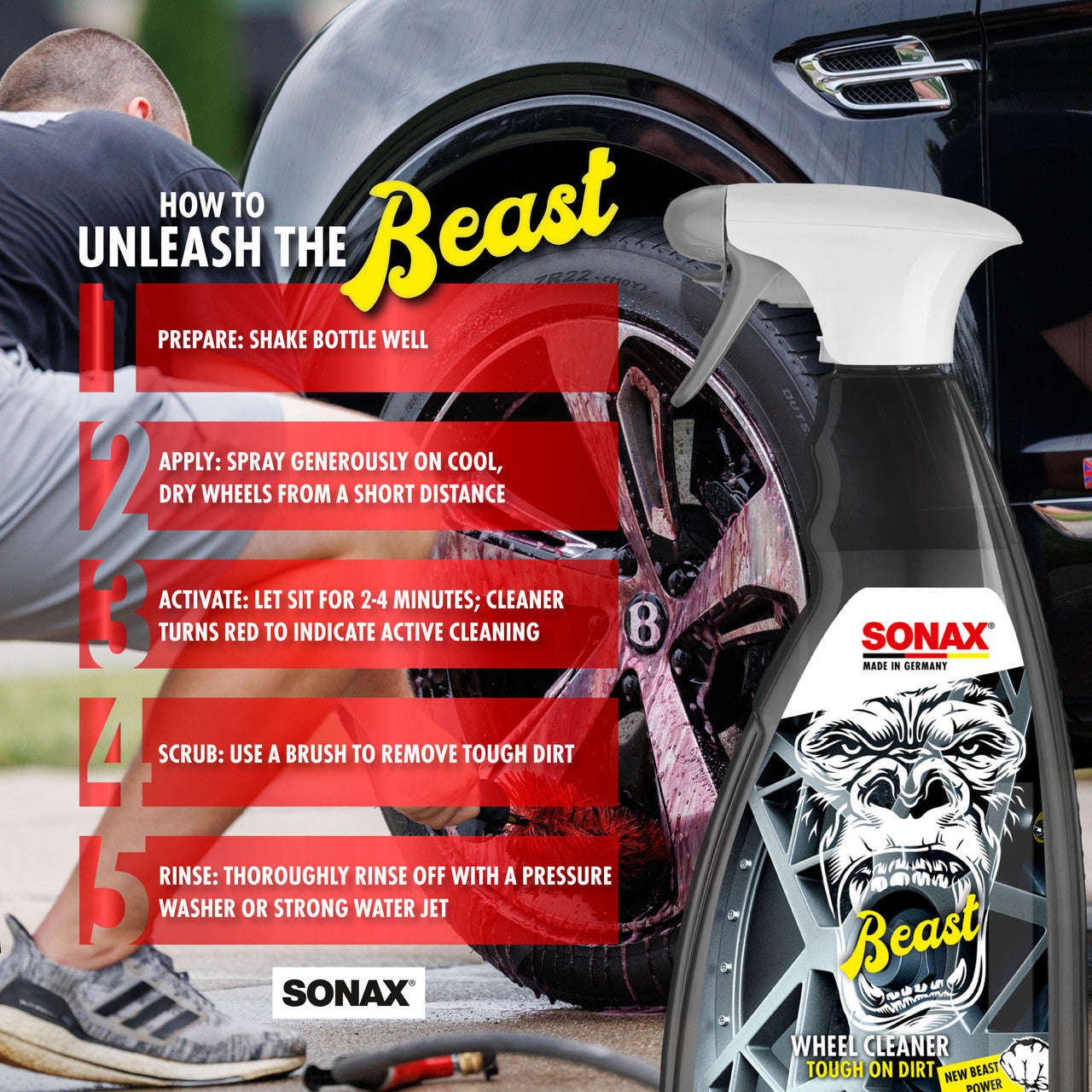 Sonax The Beast Wheel Cleaner (Felgenbeast)