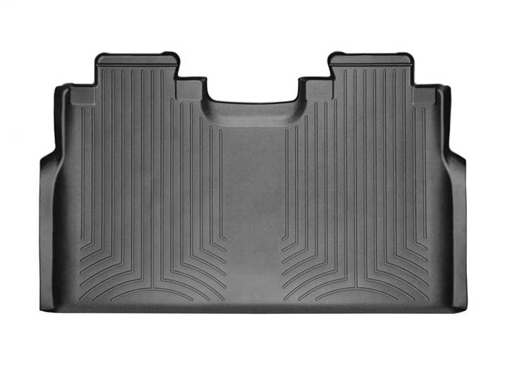 WeatherTech Custom Fit FloorLiners for Ford F150 2015-2024, 2023 - 2024 Super Duty F250, F350, F450- Rear Floorliner (44697-2), Black
