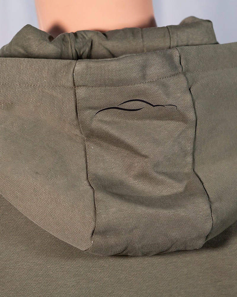 Heavyweight Fleece Hoodie in Oak Green - PNT Code: 22L – Exclusive Car Club Edition