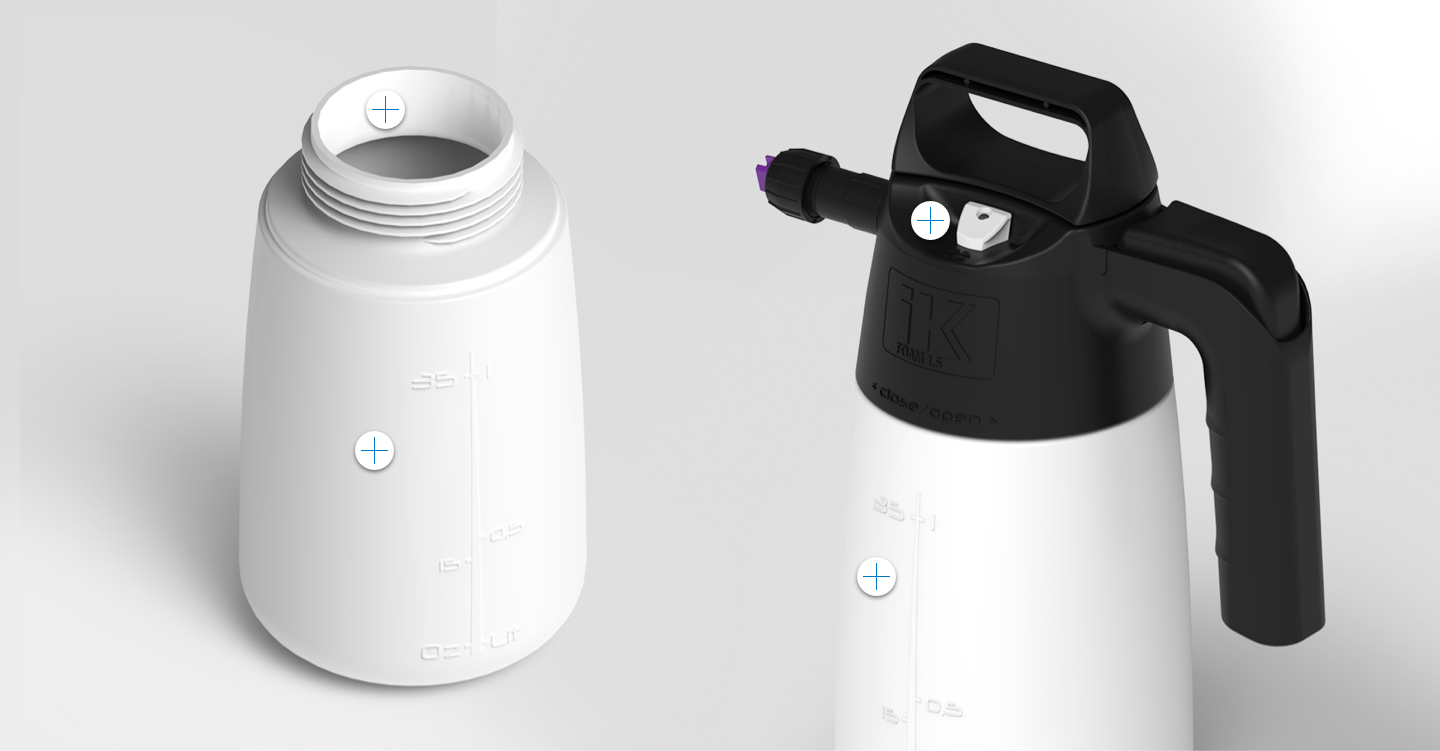 IK Foam 1.5 Handheld Foaming Sprayer – 35 oz Capacity