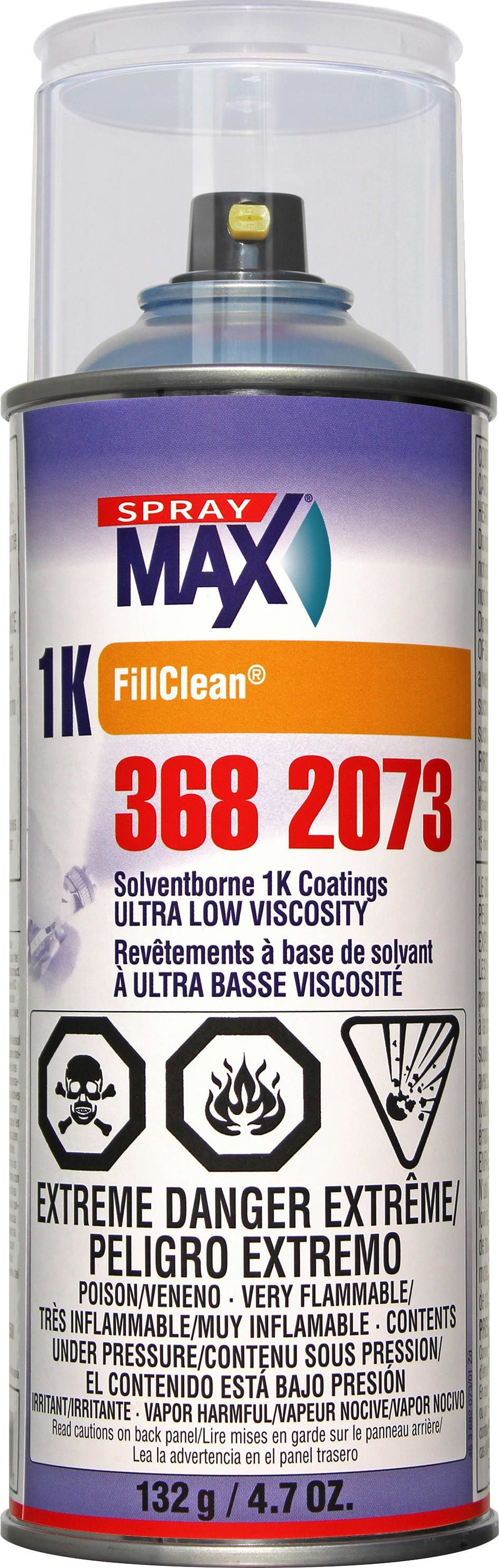 SprayMax® FillClean 1K Solvent Basecoat Aerosol – High / Low / Ultra-Low Viscosity Options