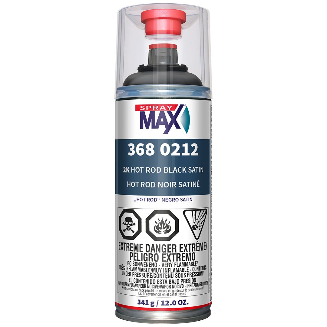 SprayMax® 2K Hot Rod Satin Black – 12 oz