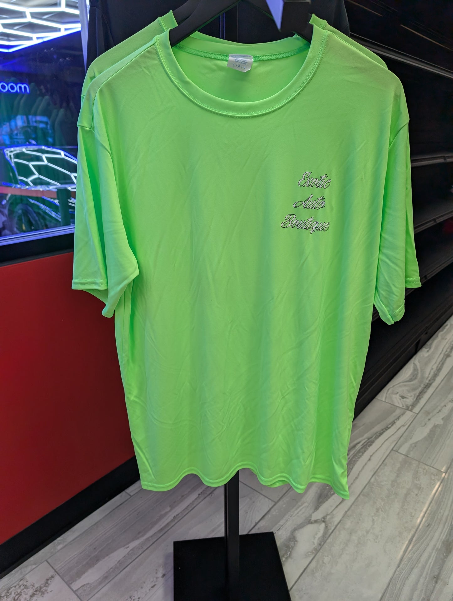 Exotic Boutique Classic Logo Tee – Moisture-Wicking Performance Shirt