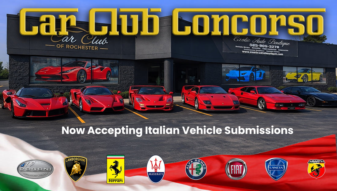 Car Club Concorso - Ferraris in Rochester NY