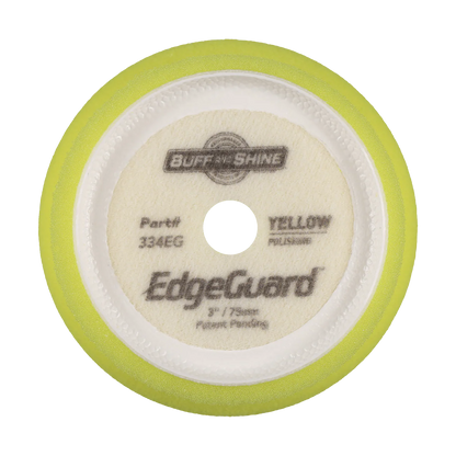 Buff and Shine Yellow EdgeGuard Foam Pads - Polishing