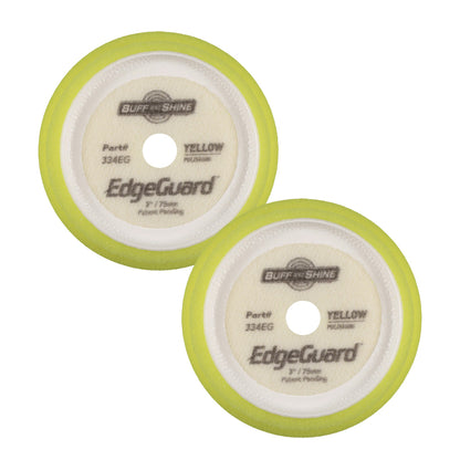Buff and Shine Yellow EdgeGuard Foam Pads - Polishing