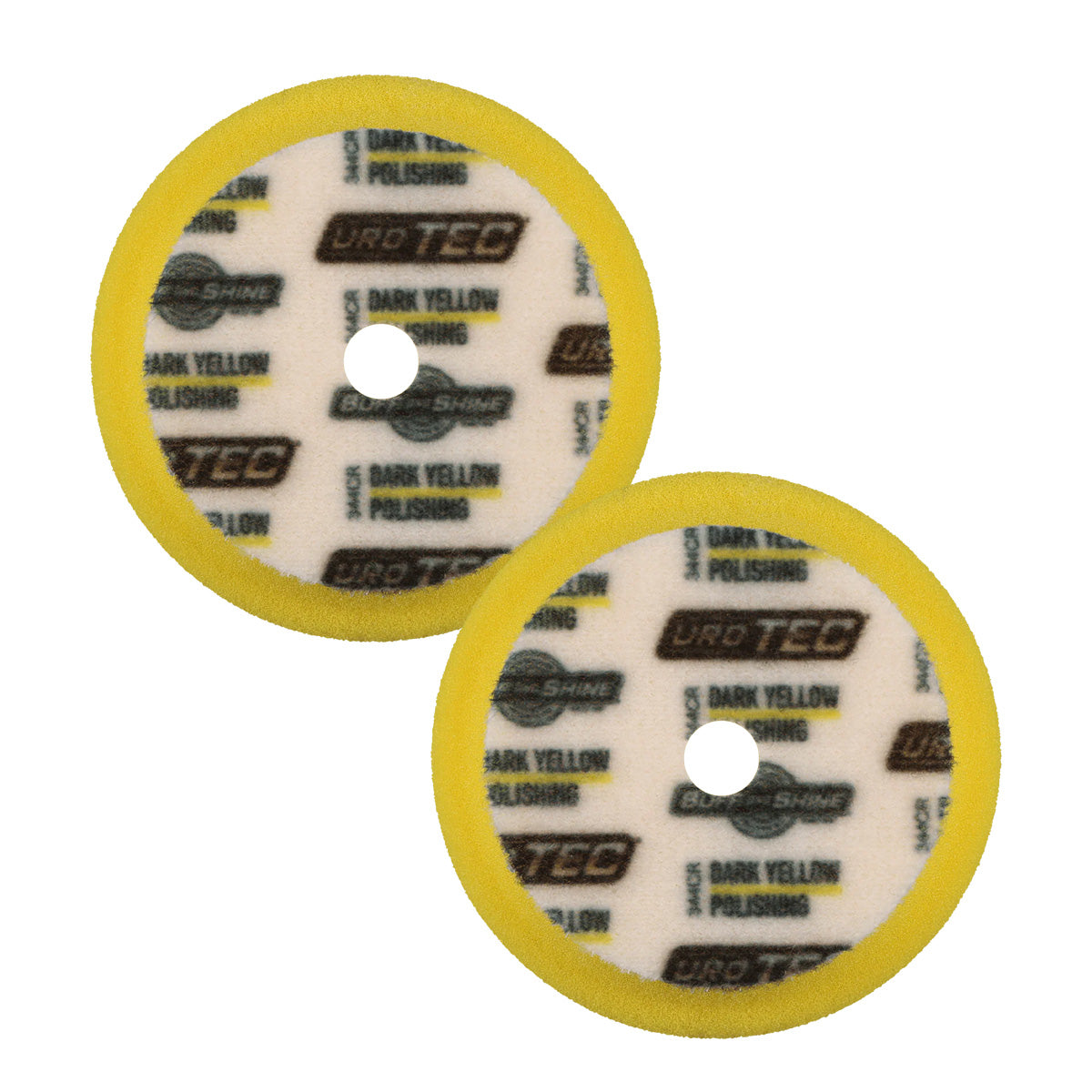 Buff and Shine Dark Yellow URO TEC Foam Pads - Firm Polishing