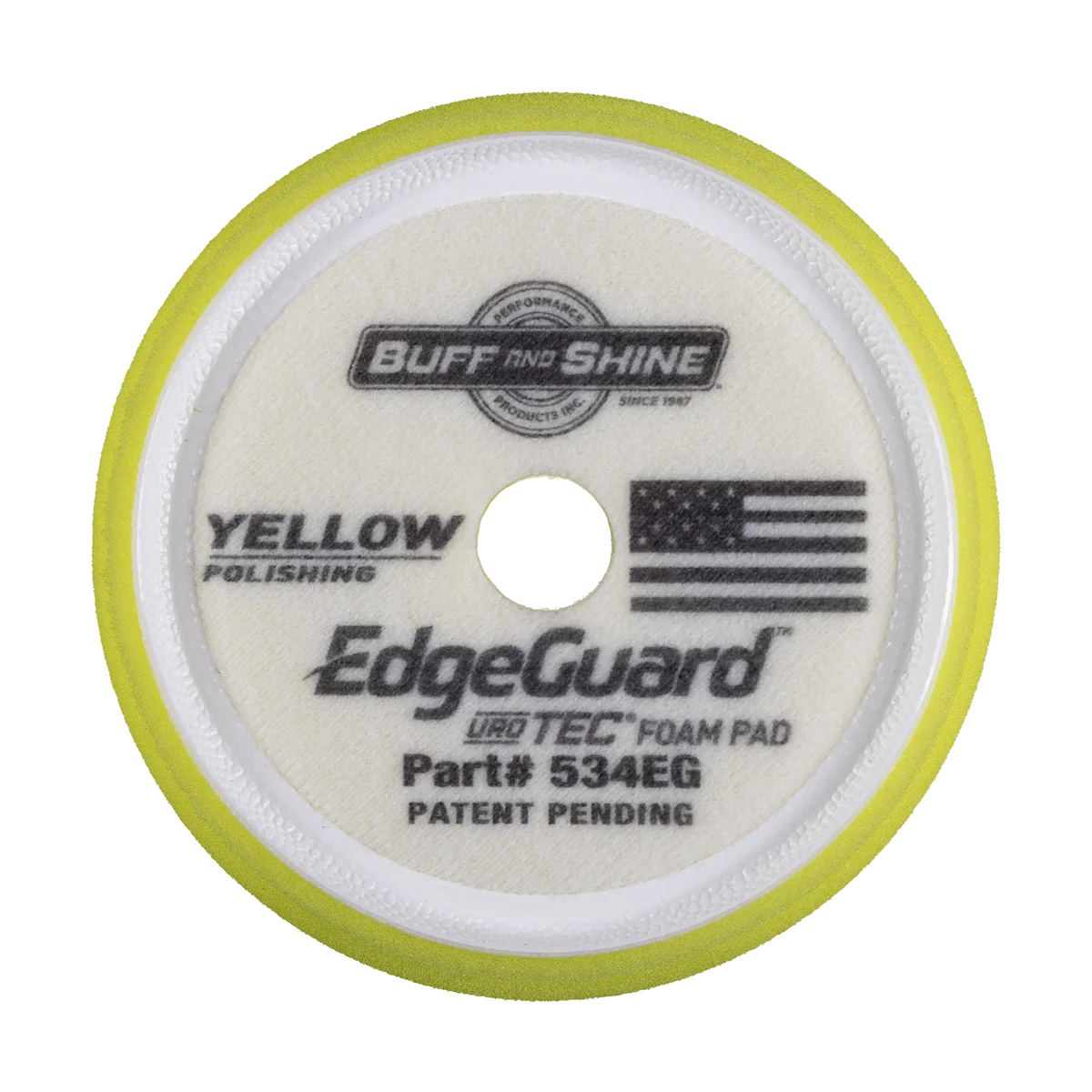 Buff and Shine Yellow EdgeGuard Foam Pads - Polishing