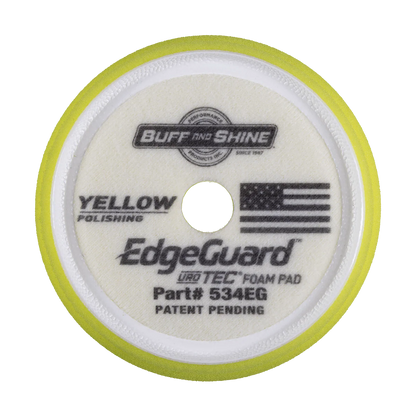 Buff and Shine Yellow EdgeGuard Foam Pads - Polishing