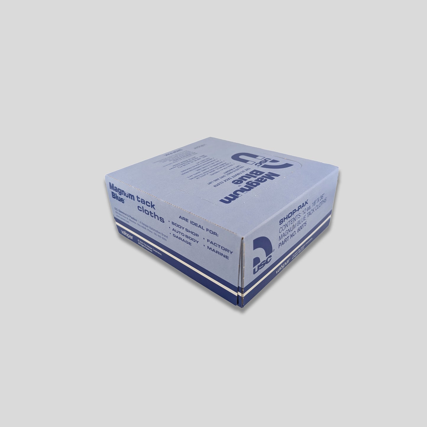 USC® Magnum Blue Tack Cloth – 36 x 18 in, Anti-Static, Wax & Silicone-Free (Each or Case of 12)