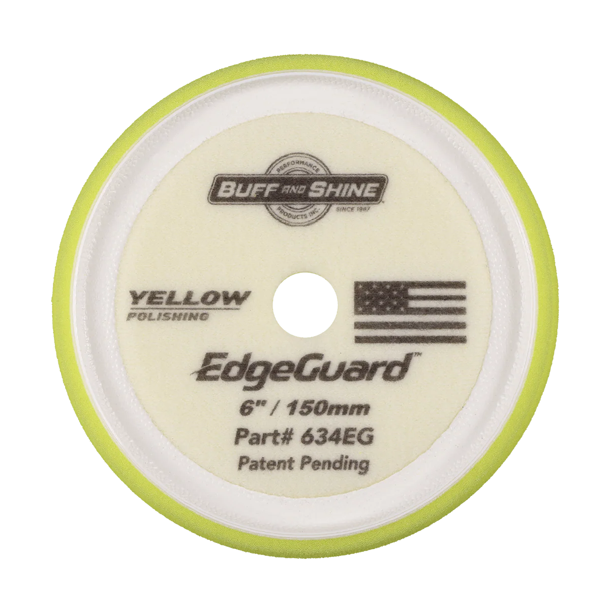 Buff and Shine Yellow EdgeGuard Foam Pads - Polishing