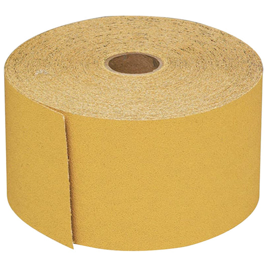 USC® Gold Pro PSA Sandpaper Roll Bocking Paper – 2-3/4" x 25 yds (Multiple Grits)