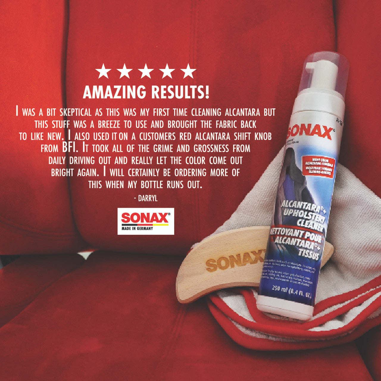 Sonax Upholstery & Alcantara Cleaner - 250 ml