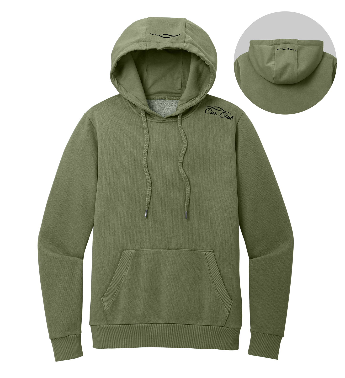 Heavyweight Fleece Hoodie in Oak Green - PNT Code: 22L – Exclusive Car Club Edition