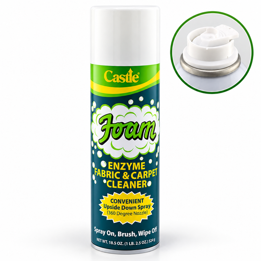 Castle Foam Enzyme Fabric & Carpet Cleaner - 360 Spray tip