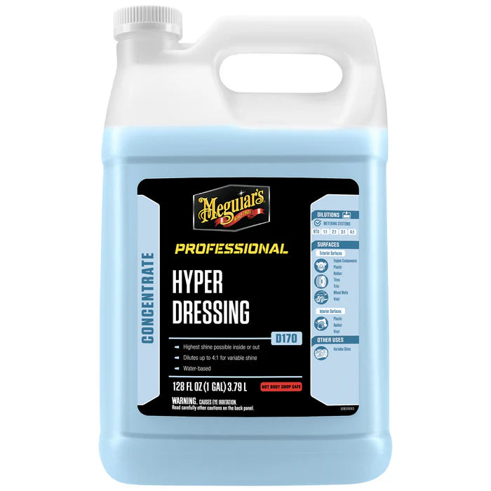 Meguiar's Hyper Dressing D170 – Adjustable Gloss Tire & Trim Dressing (RTU & Concentrate)
