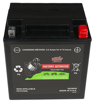 FAYIX30L Harley Davidson Factory-Activated AGM Battery – 12V, 385 CCA Interstate Battery