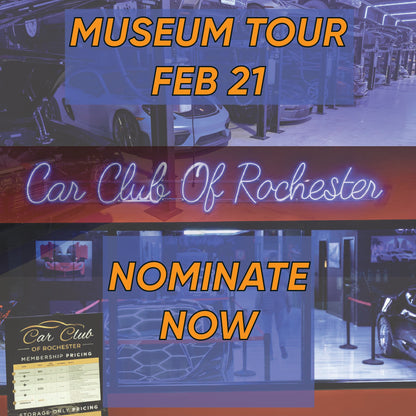 Car Club of Rochester Museum Ticket – Guided Tour
