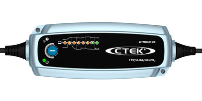 CTEK LITHIUM US Battery Charger & Maintainer – 12V LiFePO 4.3A Smart Charging