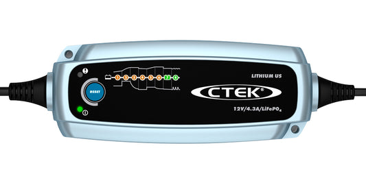 CTEK LITHIUM US Battery Charger & Maintainer – 12V LiFePO 4.3A Smart Charging