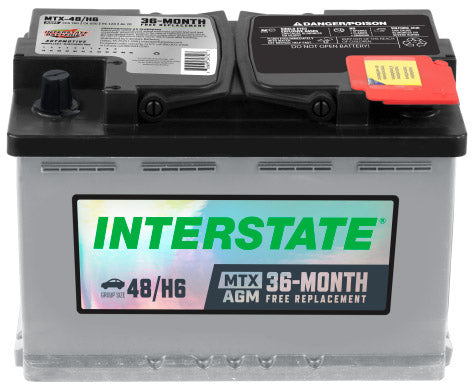 Interstate MTX-48/H6 AGM Battery – Group Size H6 | 760 CCA