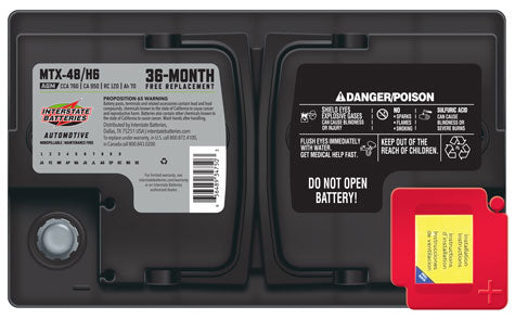 Interstate MTX-48/H6 AGM Battery – Group Size H6 | 760 CCA