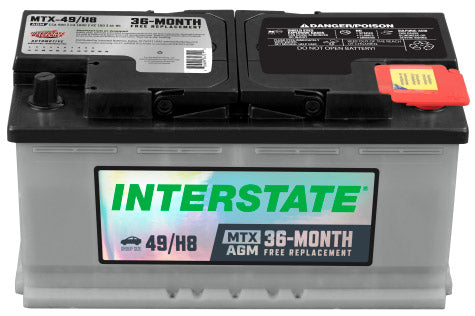 Interstate MTX-49/H8 AGM Battery – Group H8