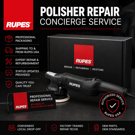 RUPES USA Polisher Repair Concierge Service