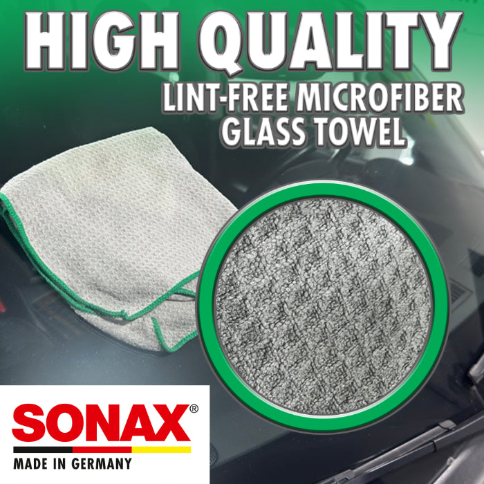 Sonax Microfiber Glass Cloths - 3 Towel Pack