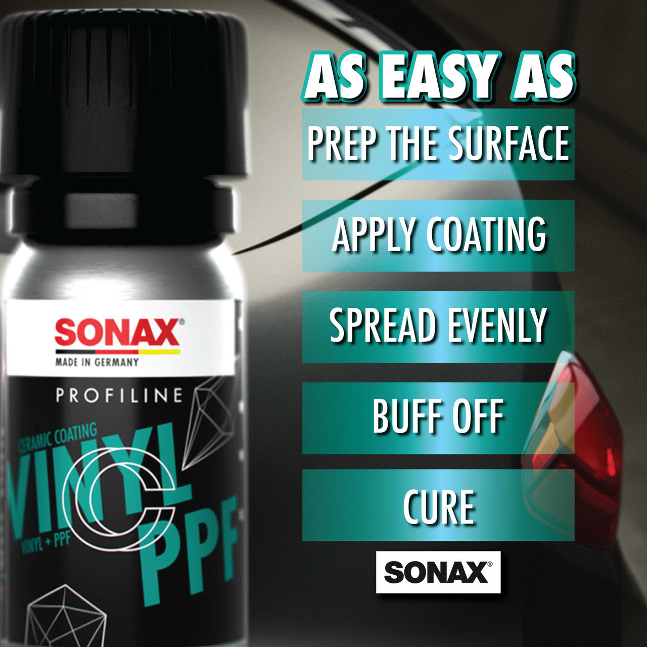 SONAX PROFILINE PPF + Vinyl Ceramic Coating – 50 mL