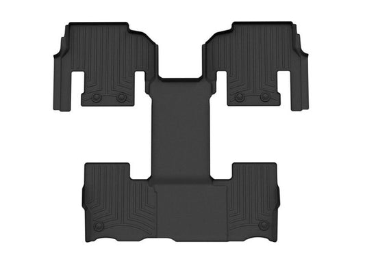WeatherTech Custom Fit FloorLiners rear 1 piece mat for 22-Current Jeep Wagoneer 7 passenger seating rear floorliner Black (Copy)