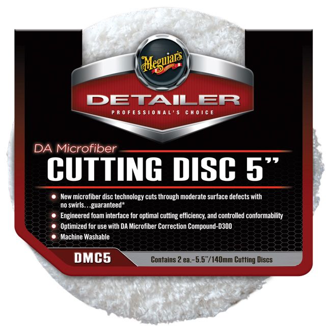 Meguiar’s® DA Microfiber Cutting Discs – 2 Pack (3" & 5" Sizes)