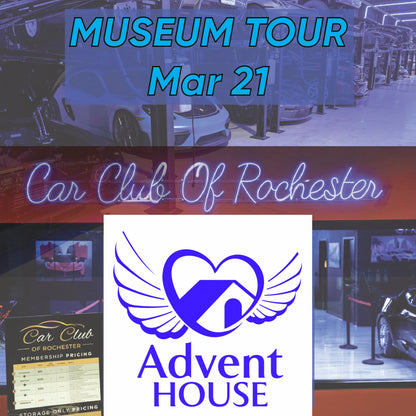 Car Club of Rochester Museum Ticket – Guided Tour