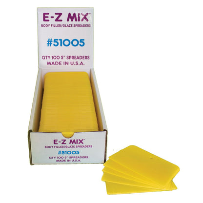 E-Z Mix® Body Filler & Glaze Spreaders – Flexible Plastic (2"–6")