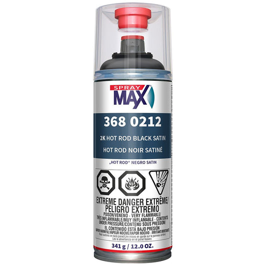 SprayMax® 2K Hot Rod Satin Black – 12 oz