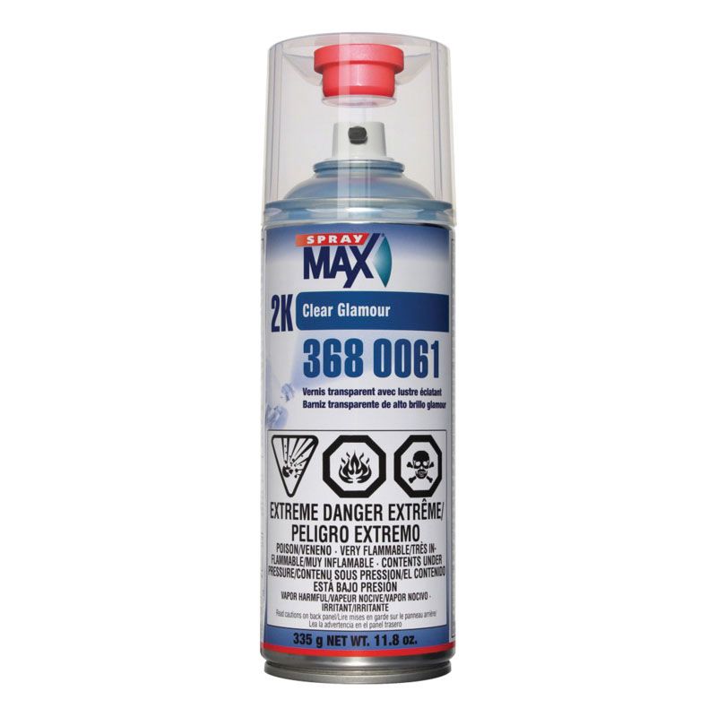 SprayMax® 2K Clear Coat – Professional Two-Component Aerosol (11–12 oz | High Gloss / Fast-Dry High Gloss / Matte / Satin)