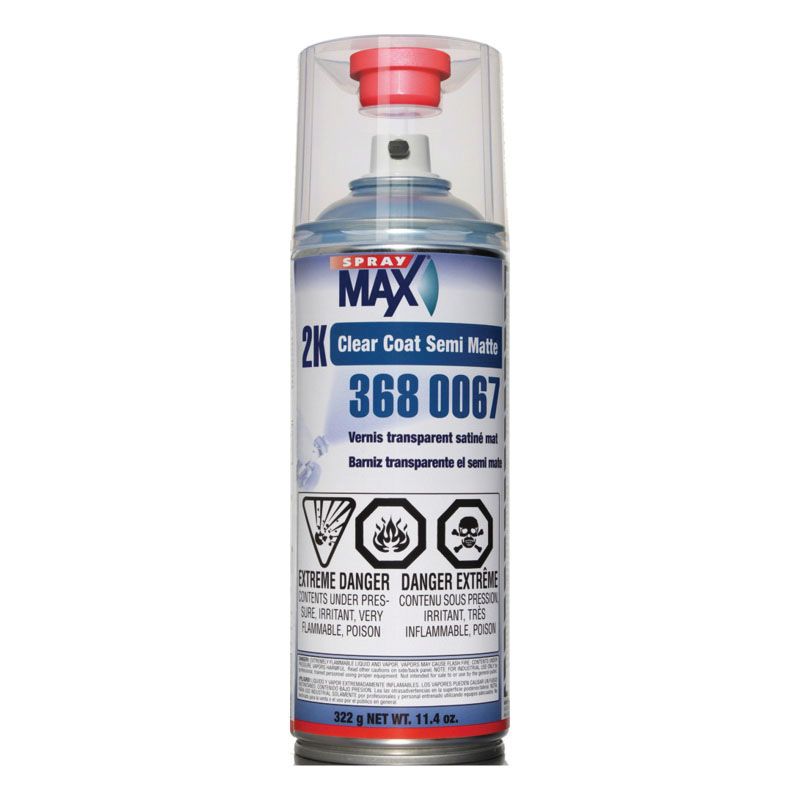 SprayMax® 2K Clear Coat – Professional Two-Component Aerosol (11–12 oz | High Gloss / Fast-Dry High Gloss / Matte / Satin)