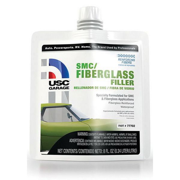 USC® 77702 SMC/Fiberglass Filler – 8 oz Pouch, Waterproof, Gray-Green