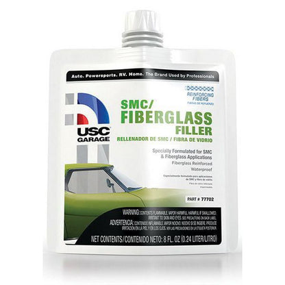 USC® 77702 SMC/Fiberglass Filler – 8 oz Pouch, Waterproof, Gray-Green
