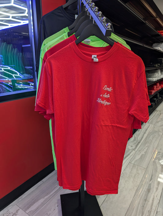 Exotic Boutique Classic Logo Tee – Moisture-Wicking Performance Shirt