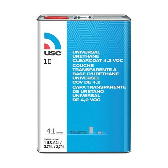 USC® 10-1 10™ Universal High-Build Urethane Clear Coat – 1 gal, 4:1 Mixing (Use with USC® 12, 13, or 14 Activators)